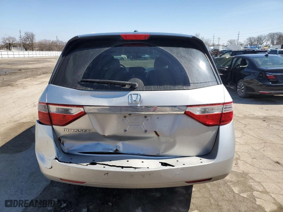 2012 Honda Odyssey EX-L with VIN 5FNRL5H62CB117931, listed as a Copart auction lot 48454915 with 155,600 mi miles and Salvage Title. Bid and sale history available at carsss.com. Image 6.