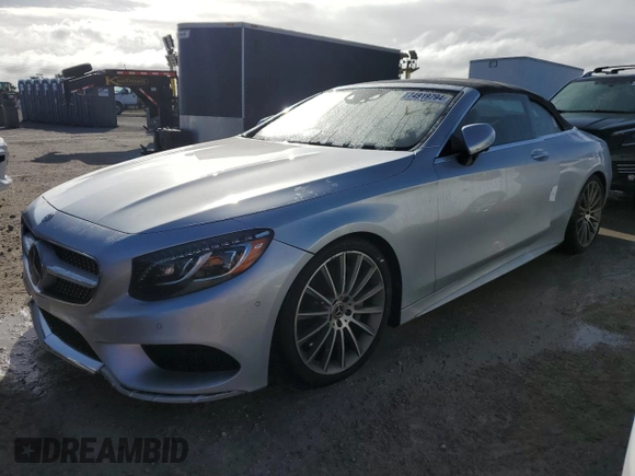 2017 Mercedes-Benz S 550 with VIN WDDXK8CB2HA029533, listed as a Copart auction lot 74919794 with Not Provided miles and Non Repairable. Bid and sale history available at DreamBid. Image 1.