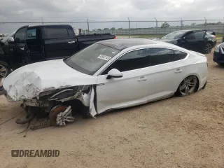 2019 Audi A5 Sportback Premium Plus with VIN WAUENCF54KA094647, listed as a Copart auction lot 45642143 with 29,611 mi miles. Bid and sale history available at carsss.com. Image 1.