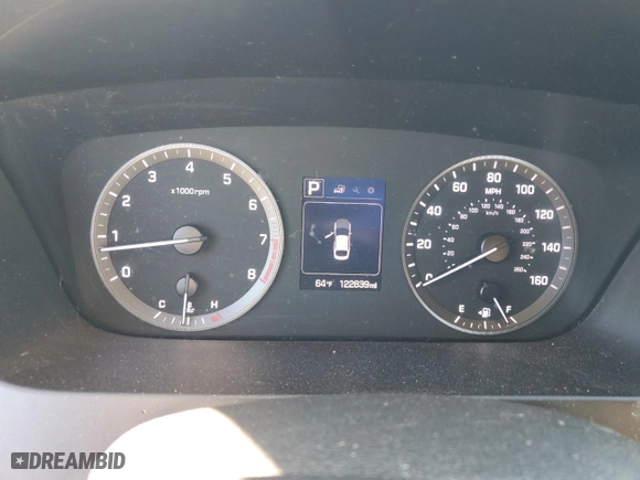2015 Hyundai Sonata 2.4L SE with VIN 5NPE24AF3FH039106, listed as a Copart auction lot 47027725 with 122,839 mi miles and Salvage Title. Bid and sale history available at carsss.com. Image 9.