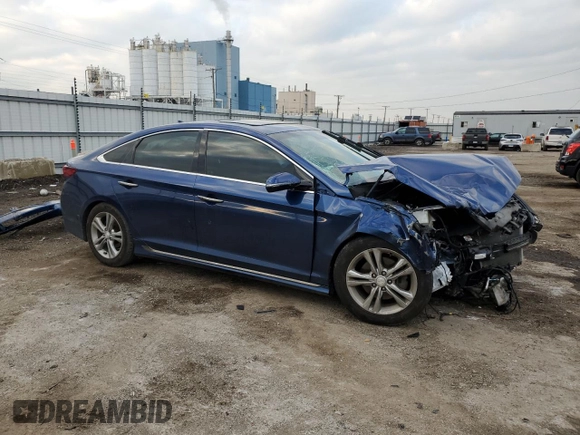 2018 Hyundai Sonata Limited with VIN 5NPE34AFXJH596665, listed as a Copart auction lot 81043474 with 74,084 mi miles and Salvage Title. Bid and sale history available at DreamBid. Image 4.