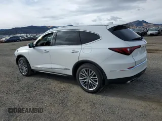 2022 Acura MDX w/Advance Package with VIN 5J8YE1H89NL024910, listed as a Copart auction lot 78226614 with 51,954 mi miles and Salvage Title. Bid and sale history available at carsss.com. Image 2.