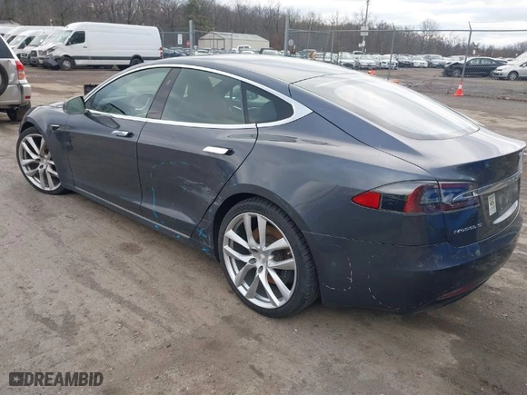 2017 Tesla Model S 100D with VIN 5YJSA1E22HF197322, listed as a IAAI auction lot 41745668 with 66,593 mi miles. Bid and sale history available at carsss.com. Image 3.