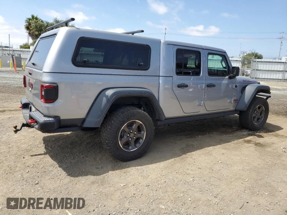 2021 Jeep Gladiator Rubicon with VIN 1C6JJTBG4ML534725, listed as a Copart auction lot 53990494 with 37,478 mi miles and Salvage title. Bid and sale history available at DreamBid. Image 3.