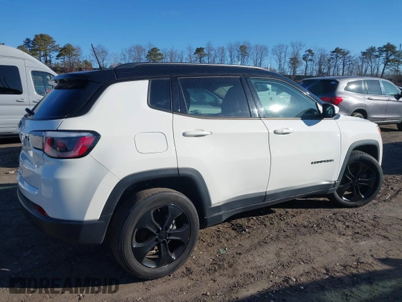 2020 Jeep Compass Latitude with VIN 3C4NJDBB9LT139639, listed as a IAAI auction lot 41695315 with 64,927 mi miles and . Bid and sale history available at DreamBid. Image 4.