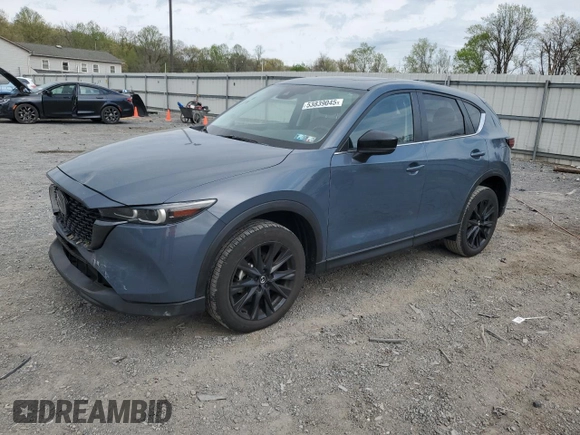 2023 Mazda CX-5 S Carbon Edition z VIN JM3KFBCM9P0158890, wystawiony jako Copart lot #53839045 z przebiegiem 26 623 mil mil oraz Szkody całkowita. Historia ofert i sprzedaży dostępna na DreamBid. Obrazek 1.