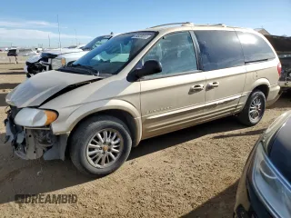 2001 Chrysler Town & Country Limited with VIN 2C8GP64L01R315064, listed as a Copart auction lot 50828055 with 202,113 mi miles and Salvage Title. Bid and sale history available at DreamBid. Image 1.