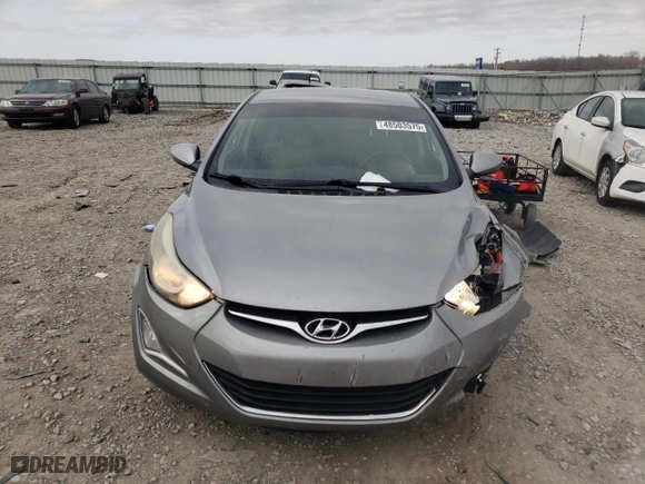 2014 Hyundai Elantra SE with VIN KMHDH4AE0EU092802, listed as a Copart auction lot 48503575 with 169,675 mi miles and Salvage Title. Bid and sale history available at carsss.com. Image 5.