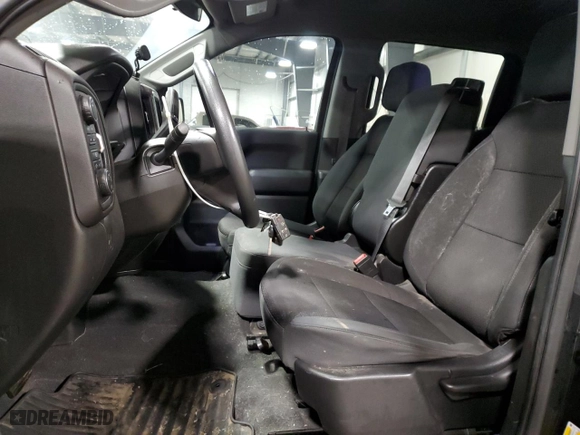 2021 Chevrolet Silverado 1500 Custom with VIN 1GCUYBEF0MZ256840, listed as a Copart auction lot 41638615 with 55,904 mi miles and Salvage Title. Bid and sale history available at carsss.com. Image 7.