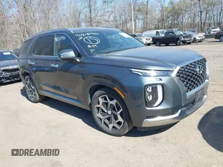 2022 Hyundai Palisade Calligraphy z VIN KM8R7DHE6NU407925, wystawiony jako IAAI lot #41737020 z przebiegiem 50 074 mil mil oraz . Historia ofert i sprzedaży dostępna na DreamBid. Obrazek 1.