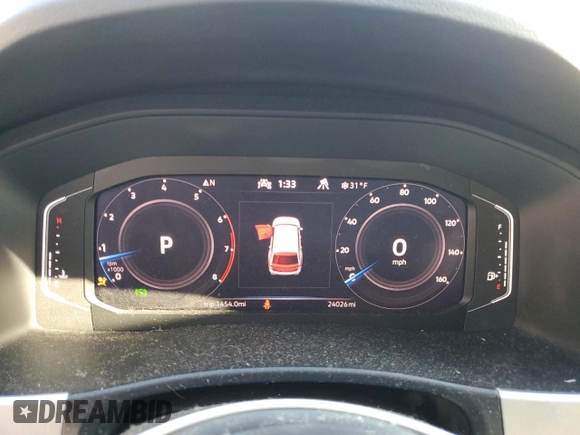 2023 Volkswagen Atlas 3.6L V6 SE w/Technology with VIN 1V2HR2CA7PC532989, listed as a Copart auction lot 42375345 with 24,026 mi miles and Salvage Title. Bid and sale history available at carsss.com. Image 9.