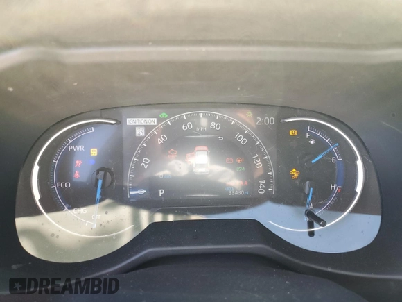 2023 Toyota RAV4 Hybrid XLE with VIN 2T3UWRFV0PW156617, listed as a Copart auction lot 87067974 with 33,430 mi miles and Salvage Title. Bid and sale history available at carsss.com. Image 9.