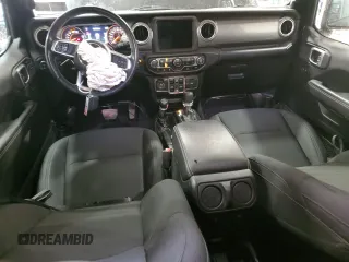 2020 Jeep Wrangler Unlimited Sahara with VIN 1C4HJXEN4LW197432, listed as a Copart auction lot 85992204 with 46,523 mi miles and Salvage Title. Bid and sale history available at carsss.com. Image 8.