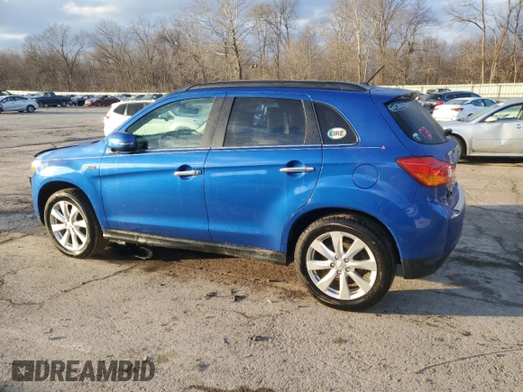 2015 Mitsubishi Outlander Sport 2.4 GT with VIN 4A4AR4AWXFE031118, listed as a Copart auction lot 43797245 with 80,456 mi miles and Salvage Title. Bid and sale history available at carsss.com. Image 2.