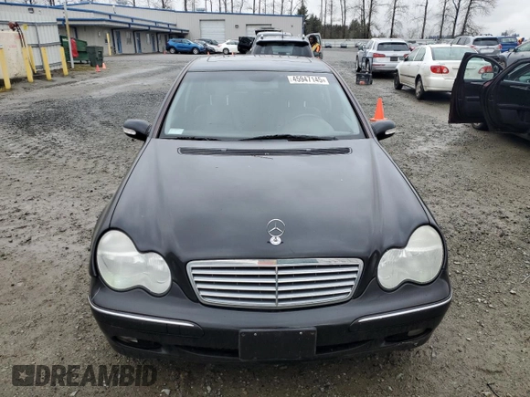 2002 Mercedes-Benz C 230/260/280/320 with VIN WDBRF64J52F288883, listed as a Copart auction lot 45947145 with 143,297 mi miles and Clean Title. Bid and sale history available at DreamBid. Image 5.