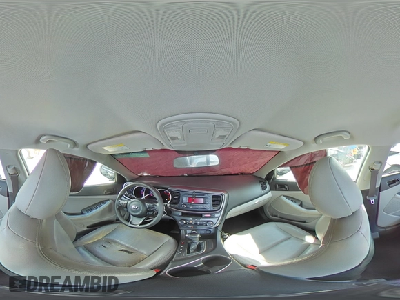 2015 Kia Optima LX with VIN 5XXGM4A7XFG448582, listed as a Copart auction lot 58603735 with 137,656 mi miles and Salvage title. Bid and sale history available at DreamBid. Image 14.