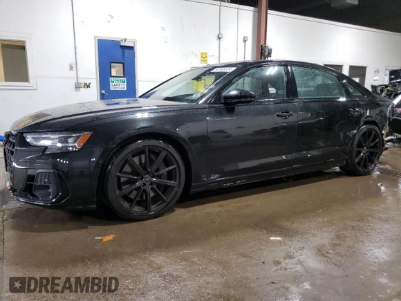 2023 Audi S8 z VIN WAULSAF84PN009501, wystawiony jako Copart lot #62595324 z przebiegiem 18 928 mil mil oraz Szkoda całkowita • Salvage title. Historia ofert i sprzedaży dostępna na DreamBid. Obrazek 1.