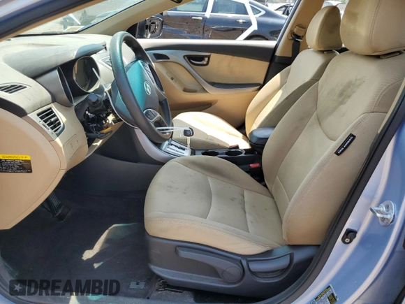 2011 Hyundai Elantra GLS with VIN KMHDH4AE0BU150533, listed as a Copart auction lot 60357125 with 51,718 mi miles and Salvage title. Bid and sale history available at DreamBid. Image 7.