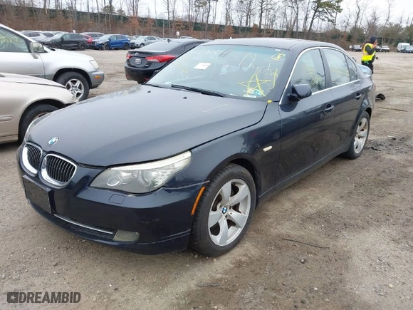 2008 BMW 5 Series 528xi with VIN WBANV13598CZ50904, listed as a IAAI auction lot 41928304 with 999,999 mi miles. Bid and sale history available at carsss.com. Image 2.