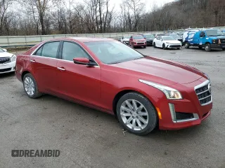 2014 Cadillac CTS AWD with VIN 1G6AW5SX5E0161092, listed as a Copart auction lot 81174424 with 61,972 mi miles and Salvage title. Bid and sale history available at DreamBid. Image 4.