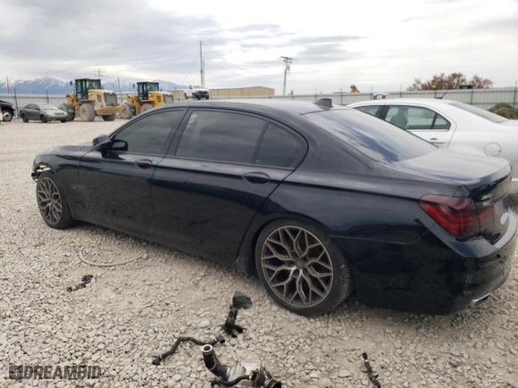 2015 BMW 7 Series 750Li xDrive with VIN WBAYF8C58FG245570, listed as a Copart auction lot 56115714 with 0 mi miles. Bid and sale history available at carsss.com. Image 2.