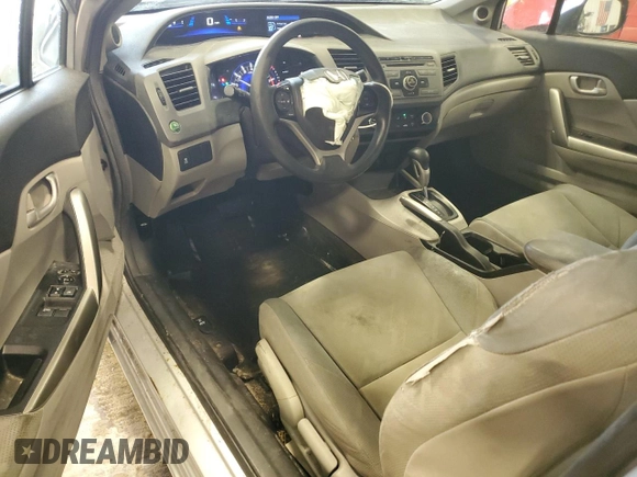 2012 Honda Civic Cpe LX with VIN 2HGFG3B55CH555303, listed as a Copart auction lot 47958834 with 232,882 mi miles and Non Repairable. Bid and sale history available at carsss.com. Image 8.