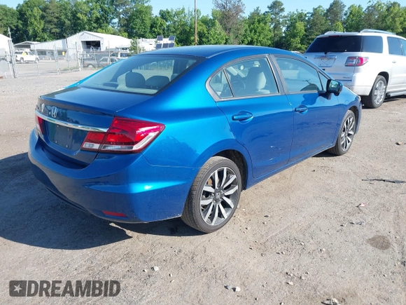 2015 Honda Civic EX-L z VIN 2HGFB2F90FH512305, wystawiony jako IAAI lot #42273933 z przebiegiem 203 680 mil mil oraz . Historia ofert i sprzedaży dostępna na DreamBid. Obrazek 4.