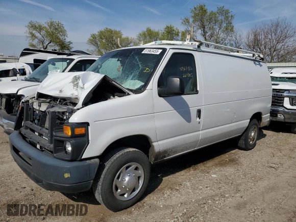 2013 Ford Econoline Cargo Commercial with VIN 1FTNE1EW8DDA30307, listed as a Copart auction lot 51963455 with 227,785 mi miles and Salvage Title. Bid and sale history available at DreamBid. Image 1.