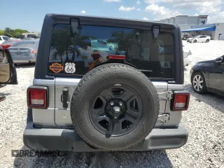 2019 Jeep Wrangler Unlimited Sport S with VIN 1C4HJXDG0KW509912, listed as a Copart auction lot 57597645 with Not provided miles and Salvage title. Bid and sale history available at DreamBid. Image 6.