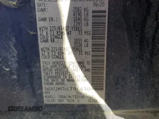 2020 Nissan Rogue SL with VIN 5N1AT2MT7LC796630, listed as a Copart auction lot 44410385 with 167,683 mi miles and Salvage Title. Bid and sale history available at carsss.com. Image 13.