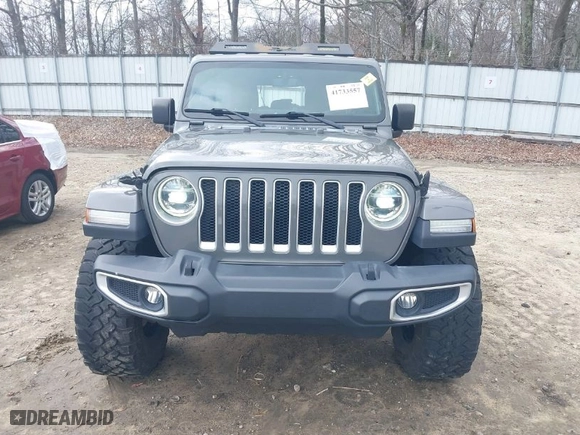 2019 Jeep Wrangler Unlimited Sahara with VIN 1C4HJXEGXKW633636, listed as a IAAI auction lot 41733557 with 78,082 mi miles. Bid and sale history available at carsss.com. Image 13.