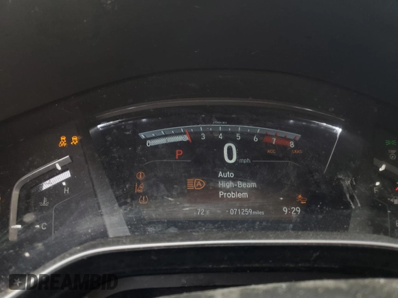 2022 Honda CR-V EX-L with VIN 2HKRW2H86NH604576, listed as a Copart auction lot 53248525 with 71,259 mi miles and Salvage Title. Bid and sale history available at carsss.com. Image 9.