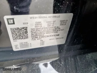 2019 Chevrolet Tahoe Commercial with VIN 1GNLCDEC3KR301348, listed as a Copart auction lot 51172905 with 93,986 mi miles and Salvage Title. Bid and sale history available at carsss.com. Image 13.
