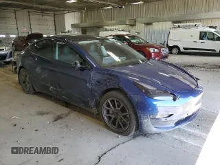 2021 Tesla Model 3 Long Range with VIN 5YJ3E1EB6MF902352, listed as a Copart auction lot 52257095 with 41,213 mi miles and Salvage Title. Bid and sale history available at DreamBid. Image 4.