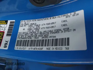 2021 Toyota Tacoma SR z VIN 3TMCZ5AN8MM374398, wystawiony jako IAAI lot #42297138 z przebiegiem 87 205 mil mil oraz . Historia ofert i sprzedaży dostępna na DreamBid. Obrazek 9.