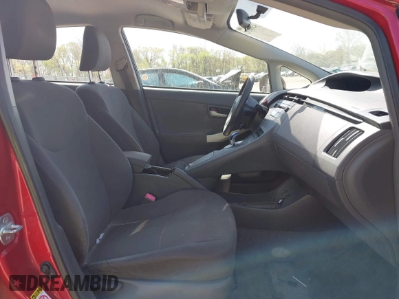 2011 Toyota Prius I with VIN JTDKN3DU2B5346291, listed as a IAAI auction lot 42088192 with 257,288 mi miles. Bid and sale history available at carsss.com. Image 5.