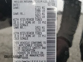2019 Infiniti QX60 Luxe with VIN 5N1DL0MM2KC555163, listed as a Copart auction lot 51551215 with 98,246 mi miles and Salvage title. Bid and sale history available at DreamBid. Image 13.