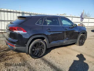 2023 Volkswagen Atlas SE with VIN 1V2KE2CA2PC206051, listed as a Copart auction lot 77347584 with 19,297 mi miles and Salvage title. Bid and sale history available at DreamBid. Image 3.