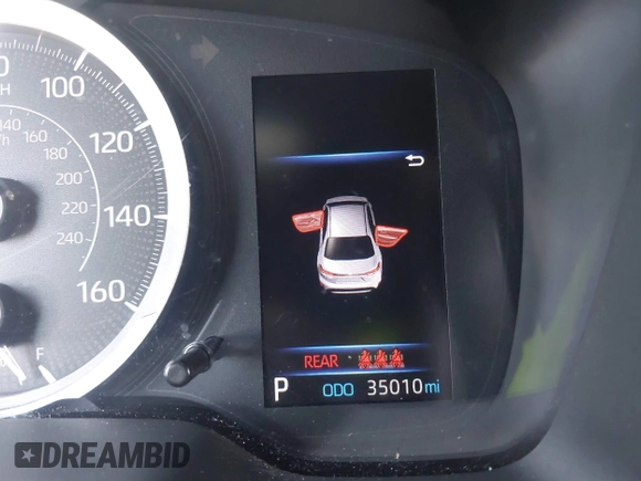 2020 Toyota Corolla LE with VIN 5YFEPRAE5LP145142, listed as a IAAI auction lot 42153289 with 35,010 mi miles and . Bid and sale history available at DreamBid. Image 7.