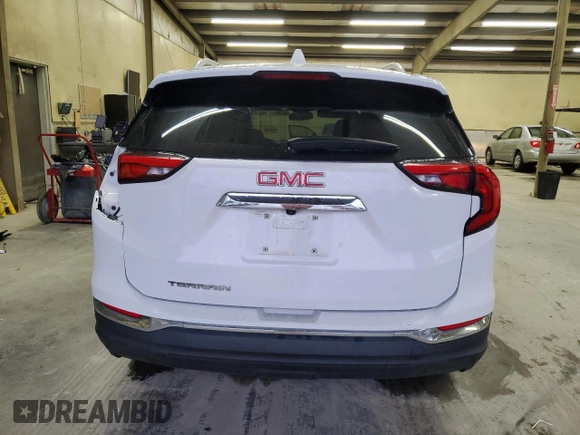 2019 GMC Terrain SLT with VIN 3GKALPEVXKL236500, listed as a Copart auction lot 44189285 with 98,361 mi miles and Salvage Title. Bid and sale history available at carsss.com. Image 6.