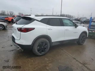 2022 Chevrolet Blazer LT with VIN 3GNKBCR48NS174089, listed as a Copart auction lot 46798635 with 52,459 mi miles and Salvage Title. Bid and sale history available at carsss.com. Image 3.