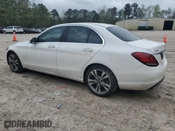 2019 Mercedes-Benz C 300 with VIN 55SWF8DB4KU294587, listed as a Copart auction lot 50588995 with 72,578 mi miles and Salvage title. Bid and sale history available at DreamBid. Image 2.