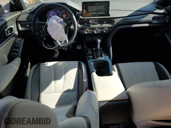 2023 Acura Integra Technology with VIN 19UDE4H62PA013504, listed as a Copart auction lot 57128995 with 7,913 mi miles and Salvage title. Bid and sale history available at DreamBid. Image 8.
