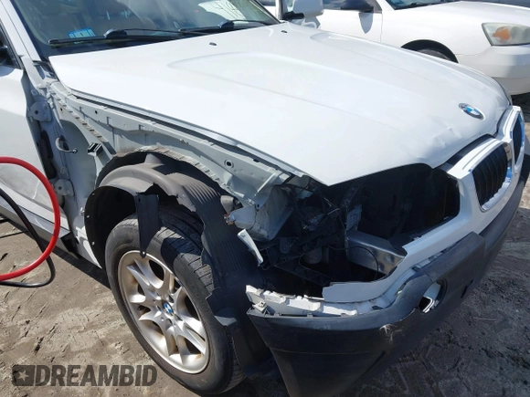 2004 BMW X3 2.5i with VIN WBXPA73404WC36868, listed as a IAAI auction lot 41835216 with 117,991 mi miles. Bid and sale history available at carsss.com. Image 6.