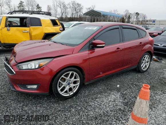 2015 Ford Focus SE with VIN 1FADP3K27FL227681, listed as a Copart auction lot 46021005 with 67,385 mi miles and Salvage Title. Bid and sale history available at carsss.com. Image 1.