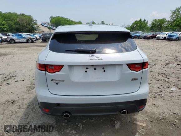 2017 Jaguar F-Pace 35t R-Sport with VIN SADCL2BVXHA047121, listed as a Copart auction lot 57283345 with 76,427 mi miles and Salvage title. Bid and sale history available at DreamBid. Image 6.