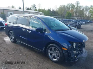 2022 Honda Odyssey EX with VIN 5FNRL6H56NB048063, listed as a IAAI auction lot 41972411 with 19,973 mi miles and . Bid and sale history available at DreamBid. Image 1.