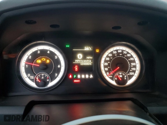 2015 Ram 1500 Tradesman with VIN 3C6JR6ATXFG540179, listed as a Copart auction lot 83444894 with 124,886 mi miles and Salvage title. Bid and sale history available at DreamBid. Image 9.