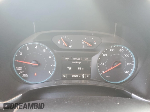2018 Chevrolet Equinox LS with VIN 2GNAXHEV5J6138832, listed as a Copart auction lot 52381155 with 123,408 mi miles and Salvage Title. Bid and sale history available at DreamBid. Image 9.