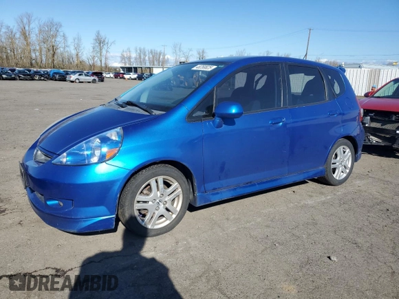 2007 Honda Fit Sport with VIN JHMGD38657S041976, listed as a Copart auction lot 48258825 with 151,075 mi miles and Salvage title. Bid and sale history available at DreamBid. Image 1.